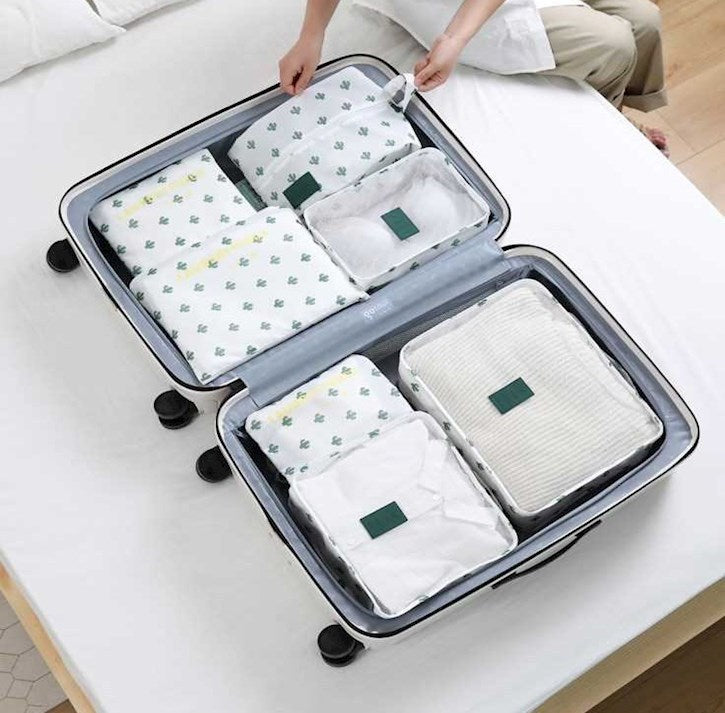 7-Piece Printed Packing Cubes Set