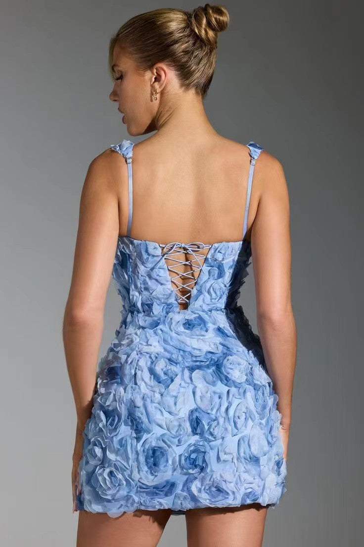 Hannah Sinclair | Textured Rose Mini Dress For Women