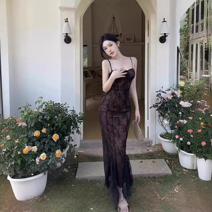 Emma Young | Lace Fishtail Maxi Dress For Women