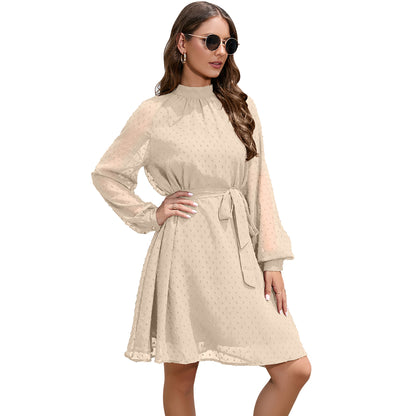 Isla Mitchell | Chiffon Polka Dot Formal Dress For Women