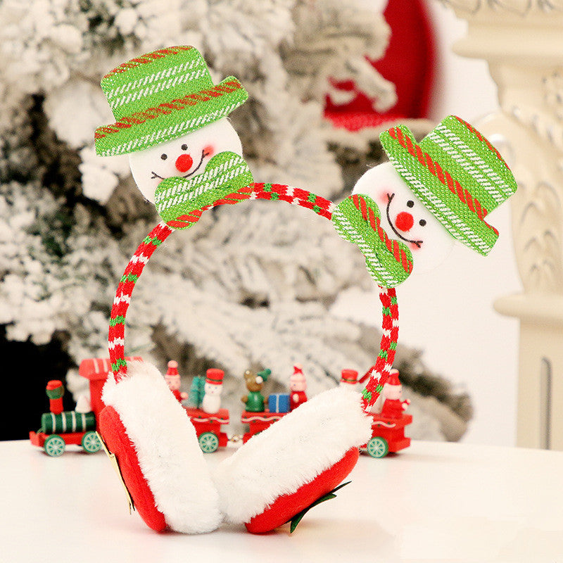 Holly Berry | Red Santa Face Christmas Earmuff Headband Unisex