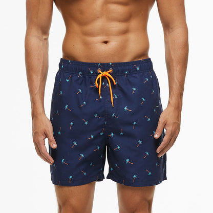Roland Thackray | Black Flamingo Print Swim Shorts For Men
