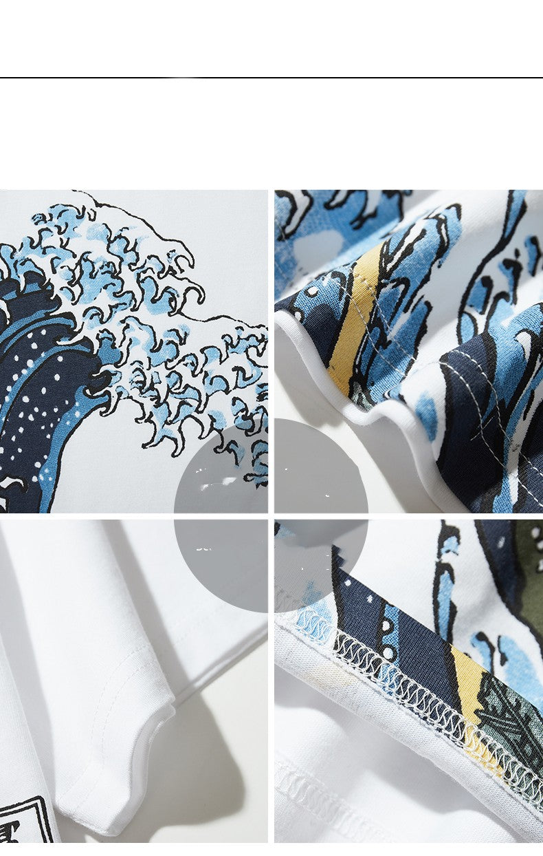 Lorcan Thurlow | Great Wave Print T-Shirt For Men