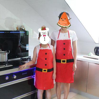 Cocoa Sparkle | Red Santa Belt Christmas Apron For Women