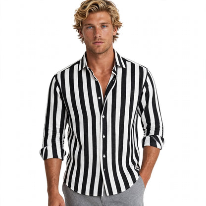 Tate Rowntree | Striped Long Sleeve Shirt For Men