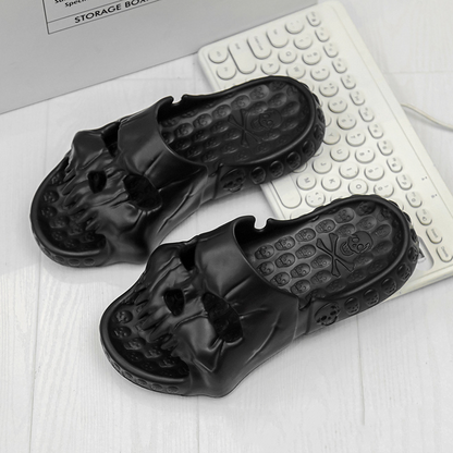 Declan Ashgrove | Skull Halloween Slippers For Men