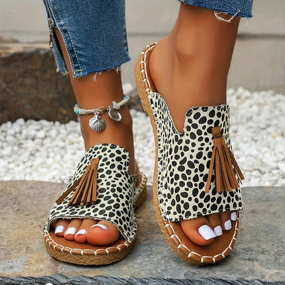 Orla Prendergast | Boho Tassel Flat Sandals For Women