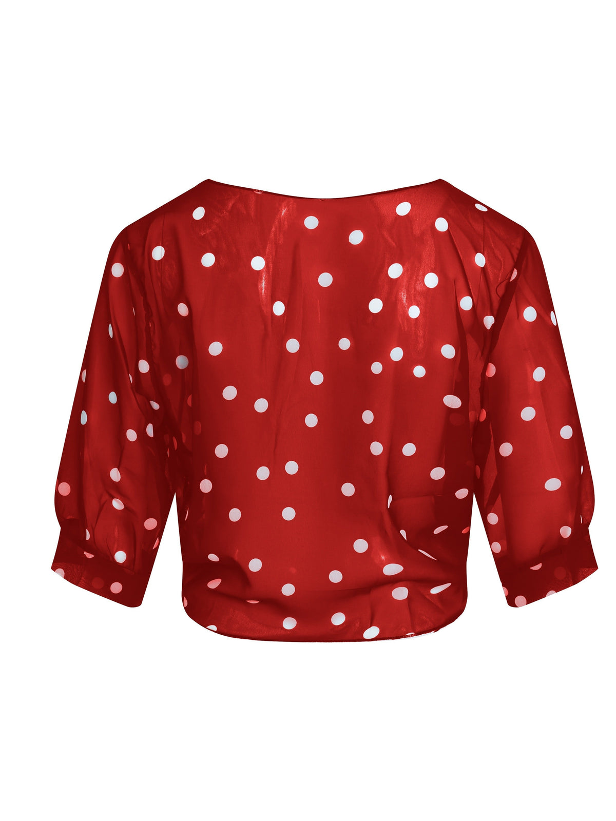 Bianca Whitaker | Polka Dot Tie-Front Blouse For Women