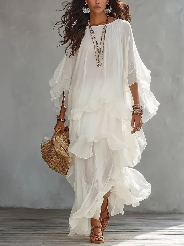 Isabelle Hartley | Ruffled Tiered Maxi Dress For Women