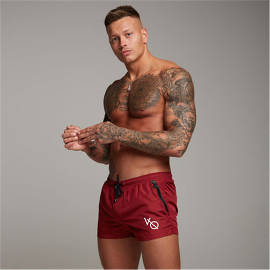 Stirling Wilkes | Burgundy Short Gym Shorts For Men
