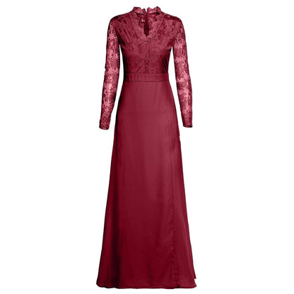 Elise Campbell | Lace V-Neck Maxi Dress For Women