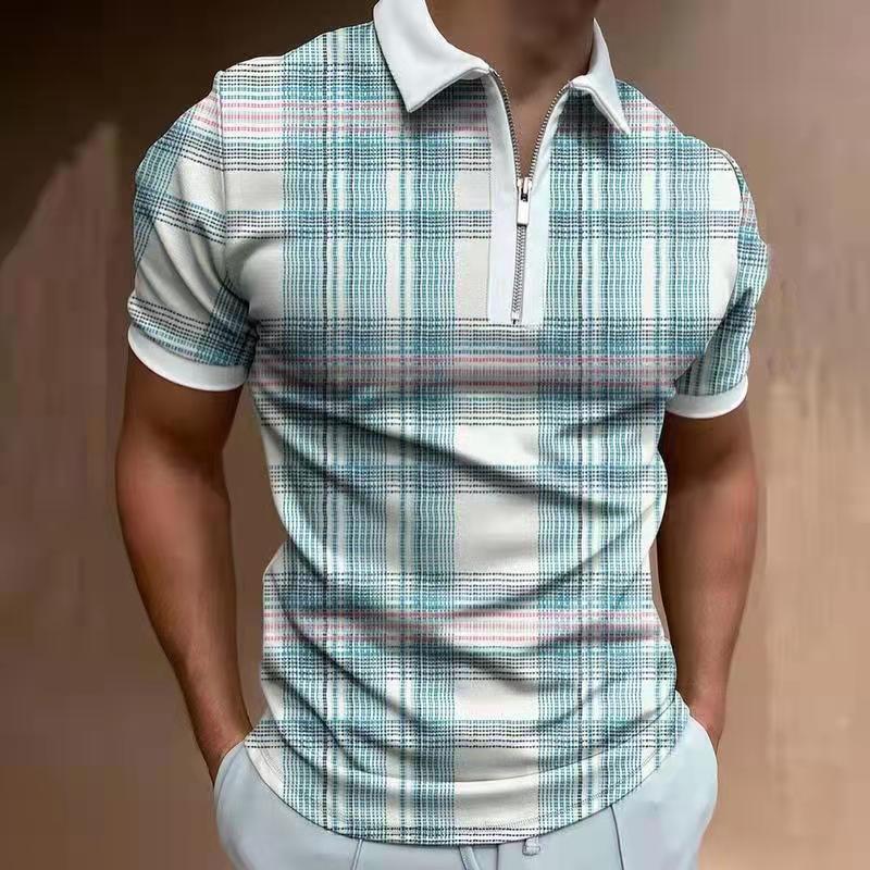 Desmond Rutherglen | Zip Polo Shirt For Men