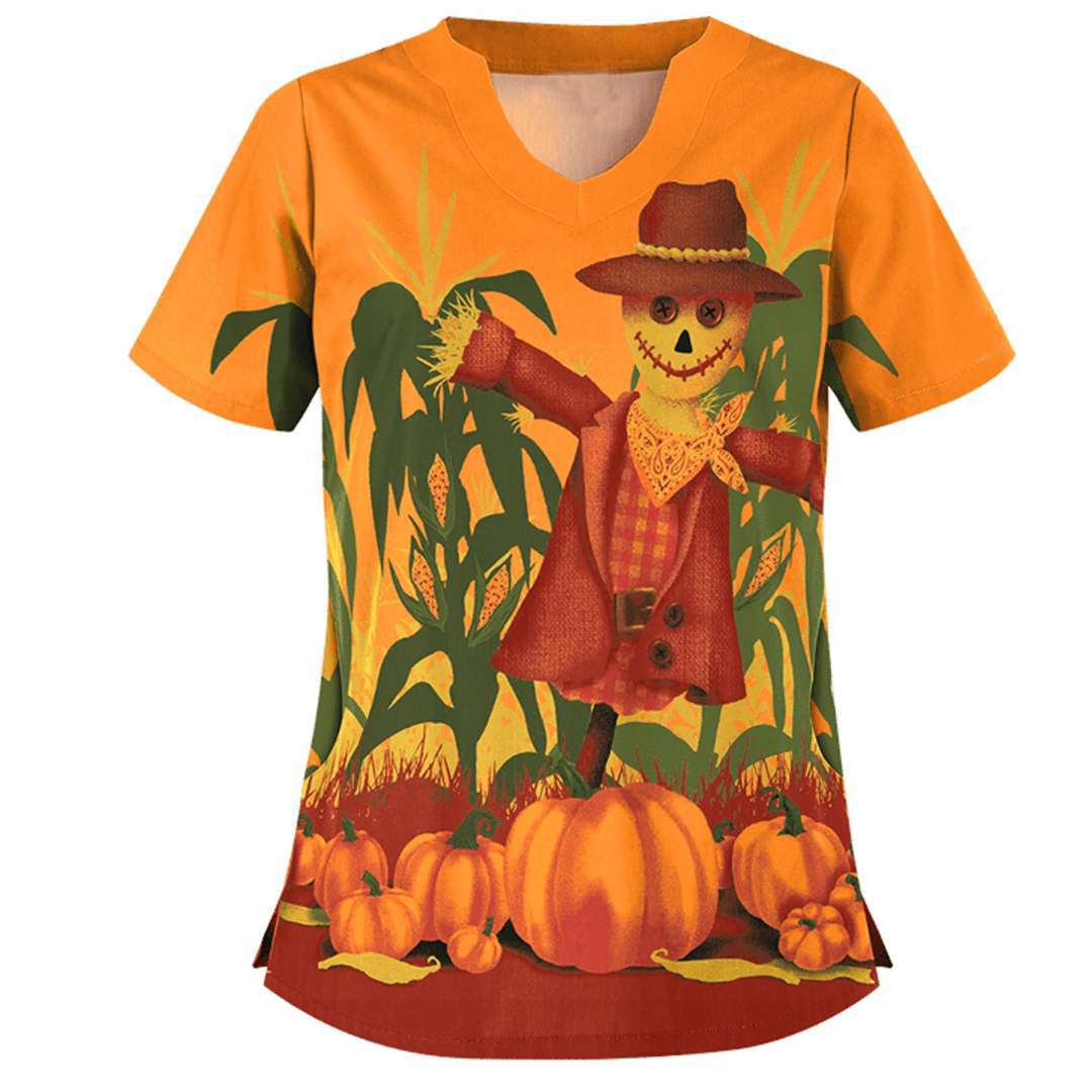 Frosty Morn | Snowman Print Christmas T-Shirt For Women