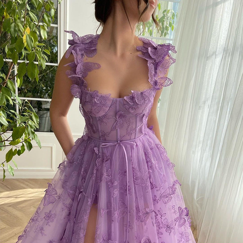 Brooke Cooper | Floral Applique Formal Dress For Women