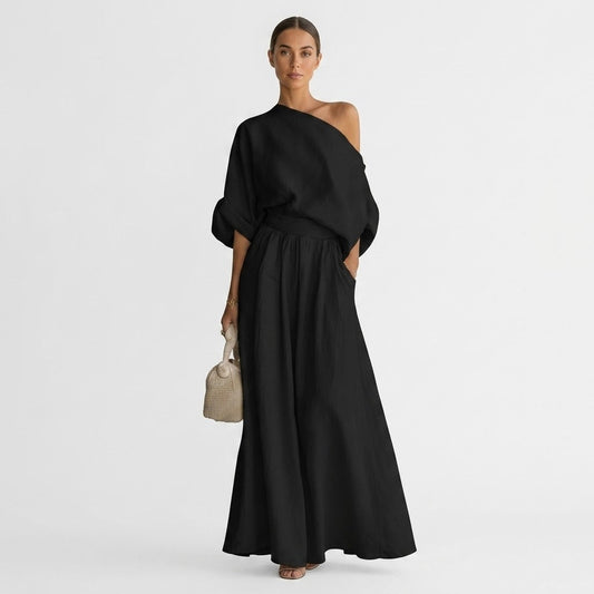 Ziggy Norford | One Shoulder Maxi Skirt Set For Women