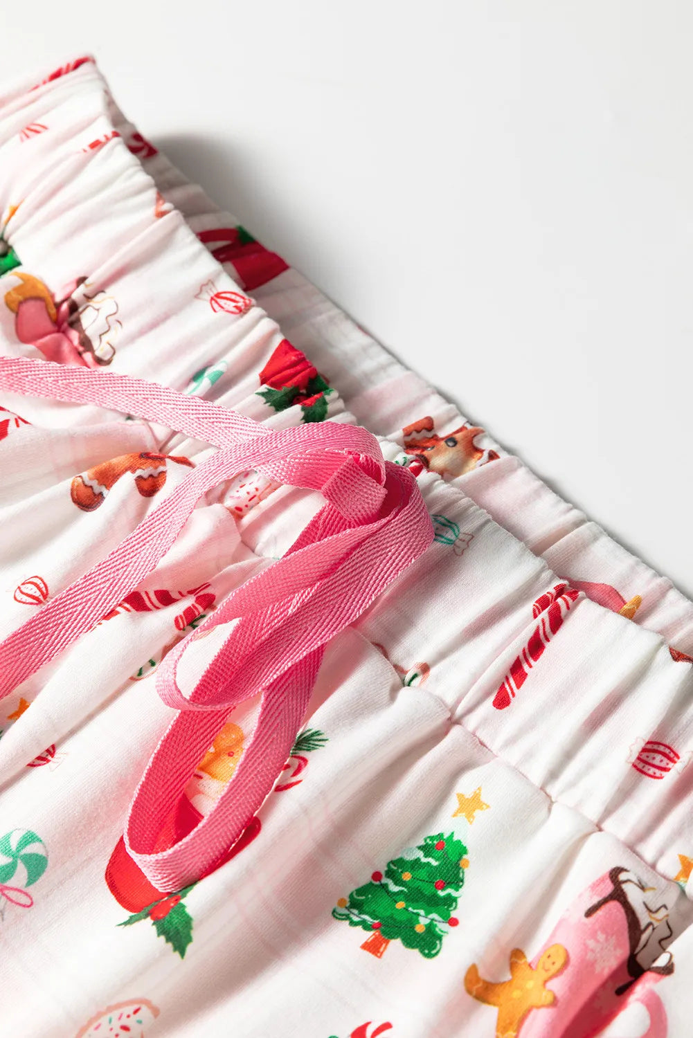 Gingerbread | White Hot Cocoa Print Christmas Pyjamas For Women