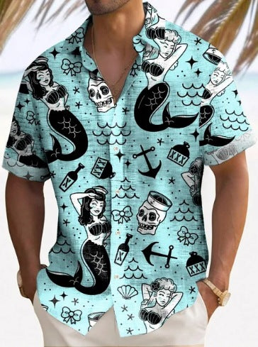 Kester Standish | Panel Beach Shirt For Men