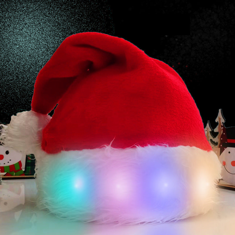 Glow Night | Red LED Christmas Santa Hat Unisex