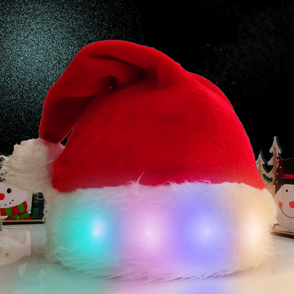 Glow Night | Red LED Christmas Santa Hat Unisex
