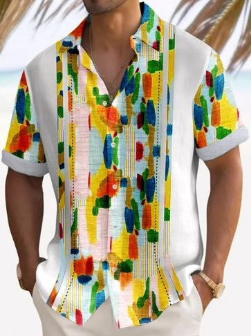 Kester Standish | Panel Beach Shirt For Men