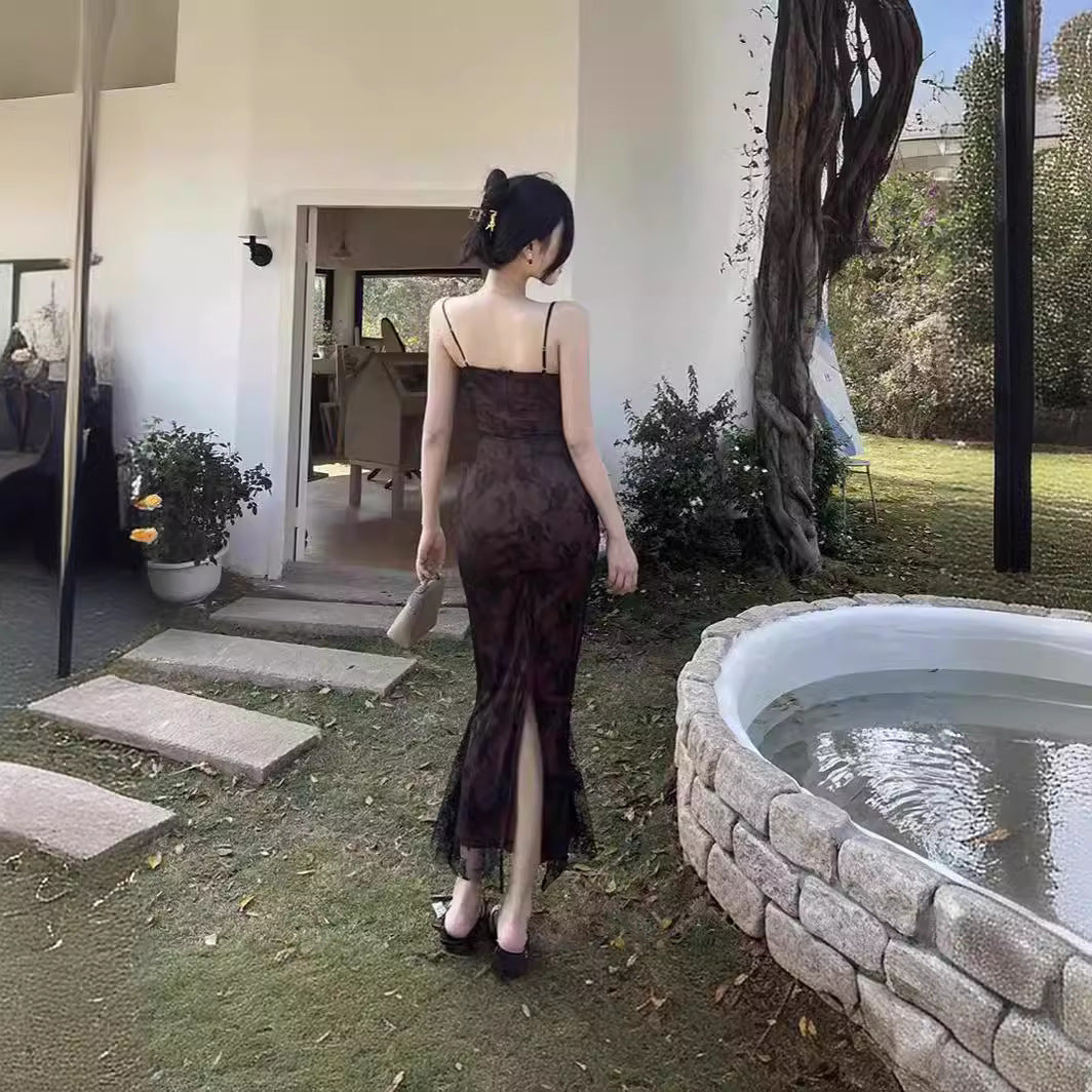 Emma Young | Lace Fishtail Maxi Dress For Women