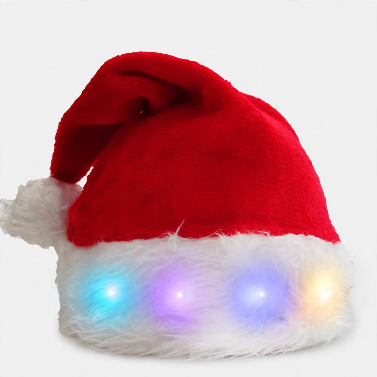 Glow Night | Red LED Christmas Santa Hat Unisex