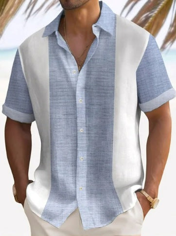 Kester Standish | Panel Beach Shirt For Men