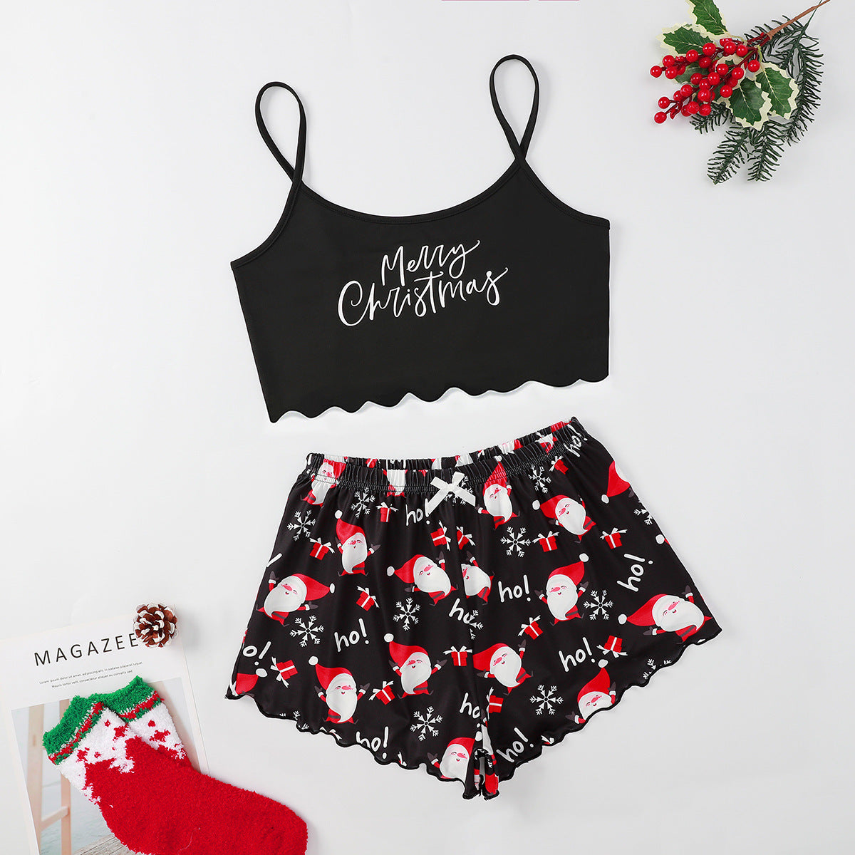 Aubrey Pettifer | Cookie Print Cami Pyjama Set For Women