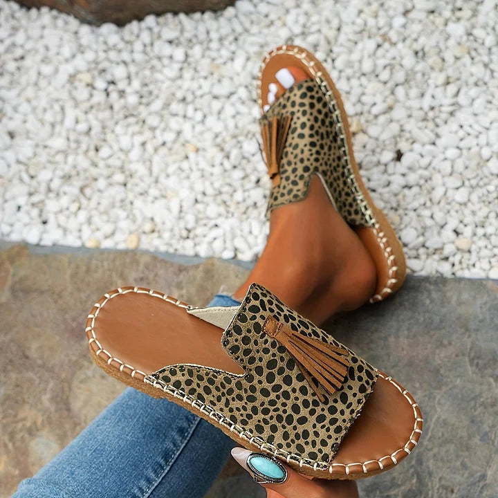 Orla Prendergast | Boho Tassel Flat Sandals For Women