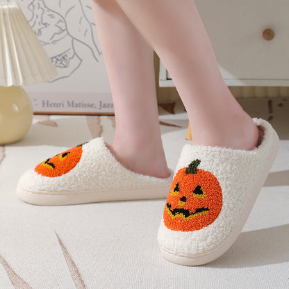 Rory Kavanagh | Pumpkin Print Slippers For Unisex