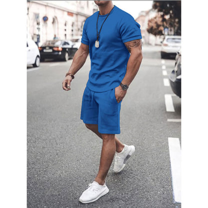 Sonny Bracewell | Pink T-Shirt And Shorts Set For Men