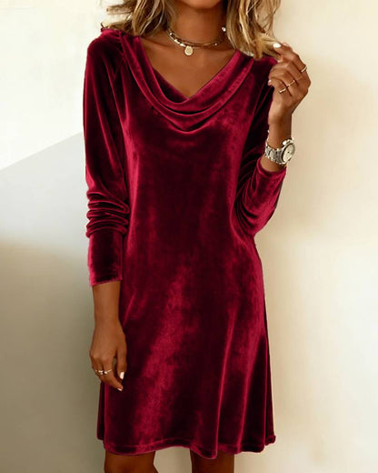 Tara King | Velvet Midi Cocktail Dress For Women