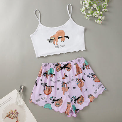 Aubrey Pettifer | Cookie Print Cami Pyjama Set For Women