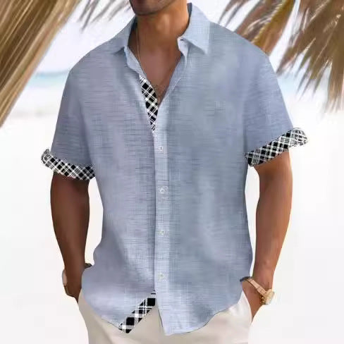 Kester Standish | Panel Beach Shirt For Men