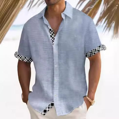 Kester Standish | Panel Beach Shirt For Men