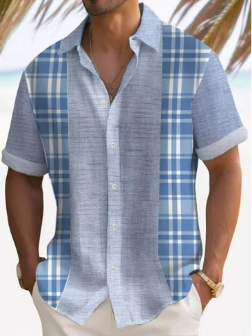 Kester Standish | Panel Beach Shirt For Men