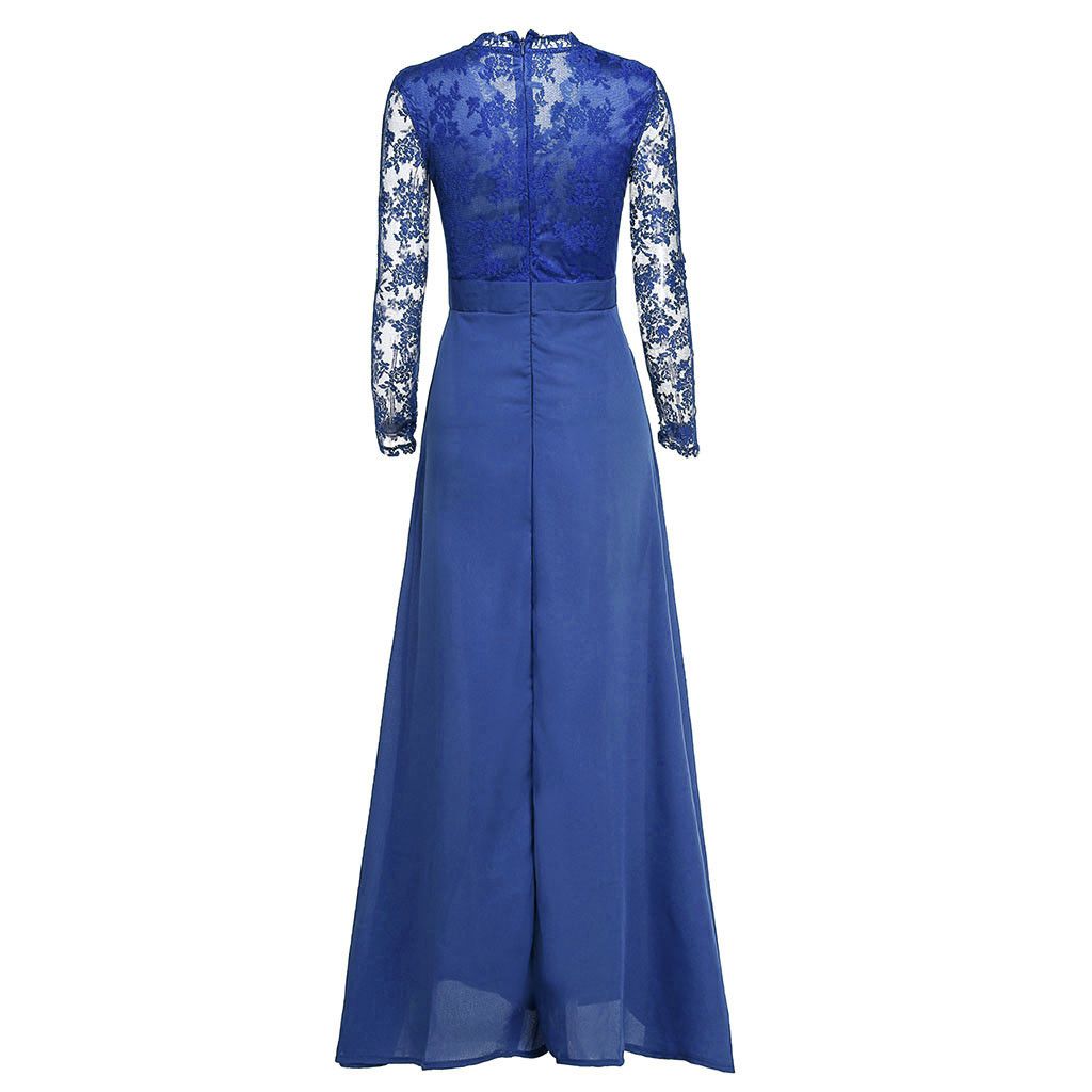 Elise Campbell | Lace V-Neck Maxi Dress For Women