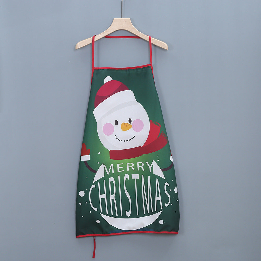 Ginger Snap | Red Tartan Script Print Christmas Apron Unisex