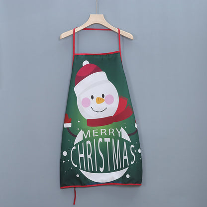 Ginger Snap | Red Tartan Script Print Christmas Apron Unisex