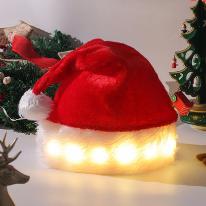 Glow Night | Red LED Christmas Santa Hat Unisex