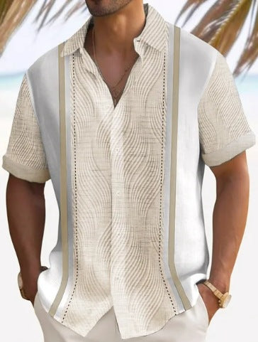 Kester Standish | Panel Beach Shirt For Men