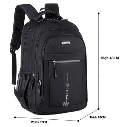 Large Capacity Laptop Backpack - Black
