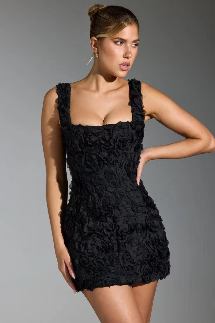 Hannah Sinclair | Textured Rose Mini Dress For Women