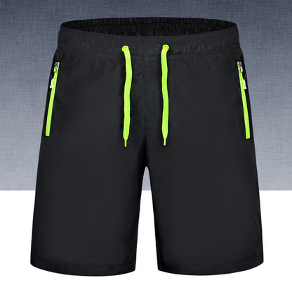 Abel Emery | Black Quick Dry Running Shorts For Men