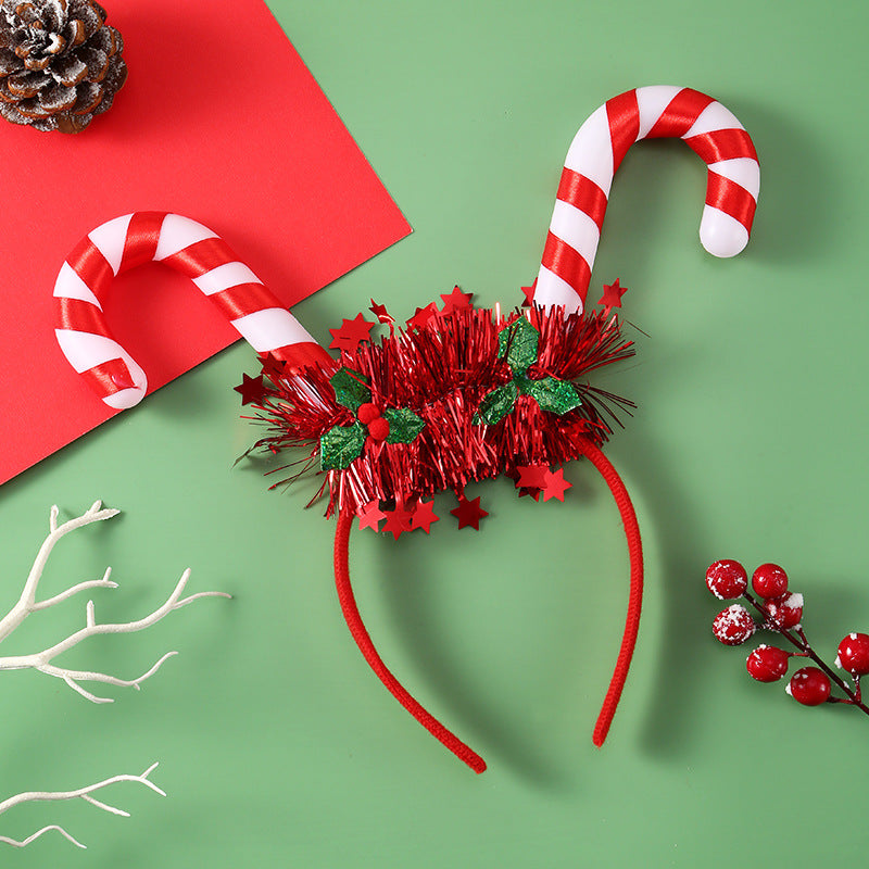 Antler Glow | Red Light-Up Reindeer Christmas Headband Unisex