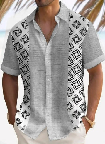 Kester Standish | Panel Beach Shirt For Men