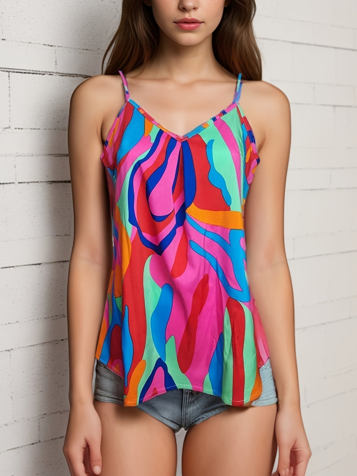 Scarlett Doyle | Satin Floral Cami Top For Women