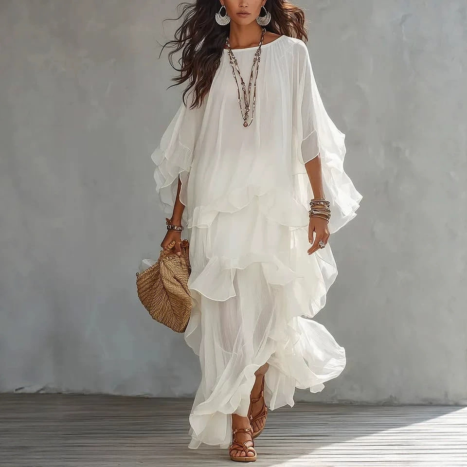 Isabelle Hartley | Ruffled Tiered Maxi Dress For Women