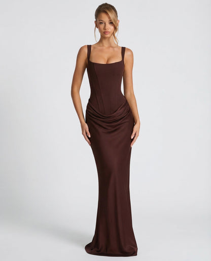 Victoria Monroe | Elegant Black Maxi Dress For Women