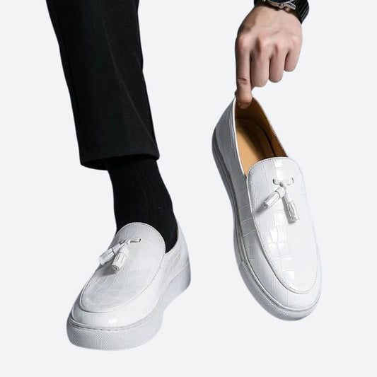 Hugo Kensington | Italian Leather Loafers With Tassel Detail For Men